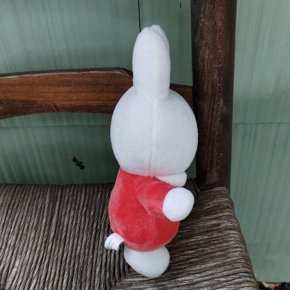 DICK BRUNA Miffy Tiamo Bunny Rabbit Lovey Baby Rattle plush stuffed animal 9in - Picture 4 of 13